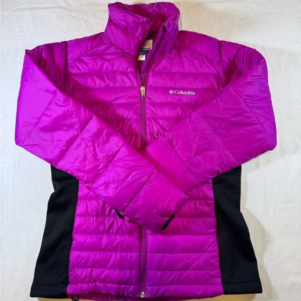 Columbia Magenta Puffer Jacket - Picture 1 of 8